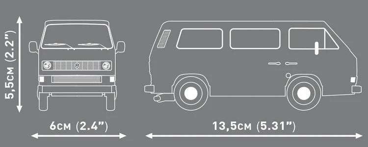 Volkswagen T3 Passenger Van: COBI Set #24634 - Image 5