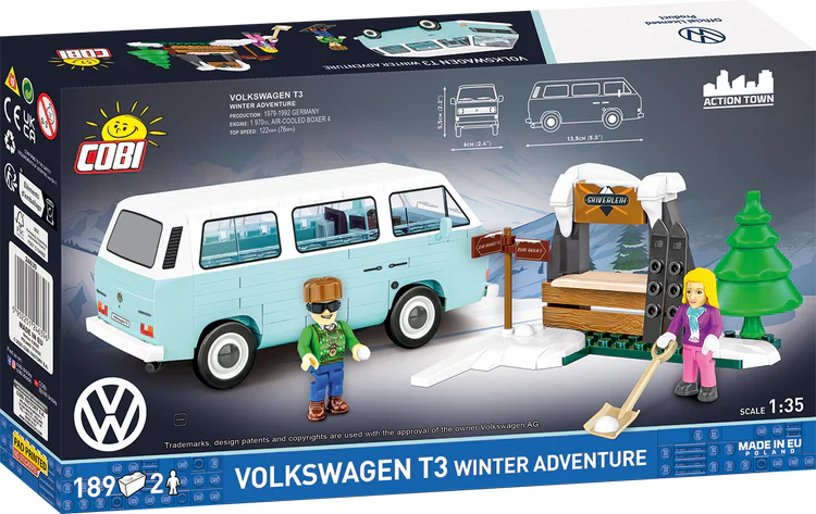 Volkswagen T3 Winter Adventure Van: COBI Set #24639 - Image 2