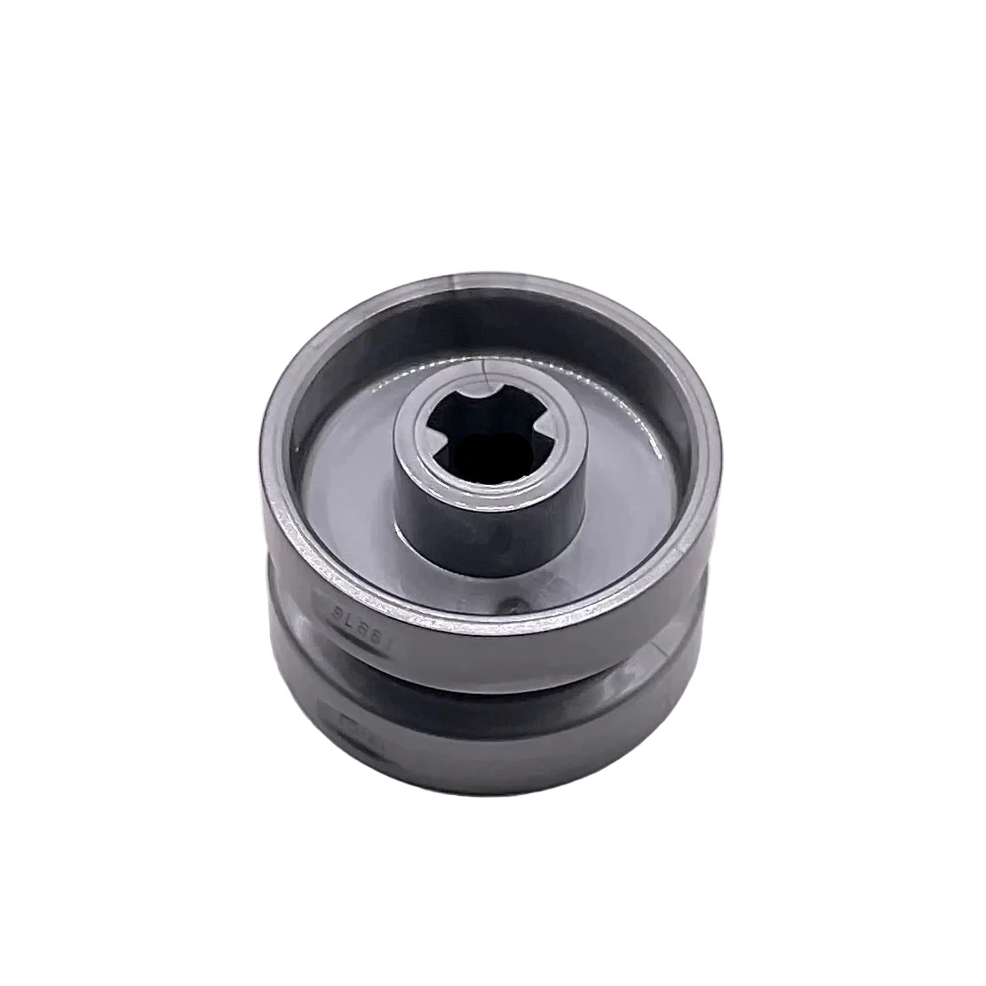 Wheel 18mm D. x 12mm with Axle Hole and Stud, Solid Brake Rotor Lines, Part# 18976 - Image 2