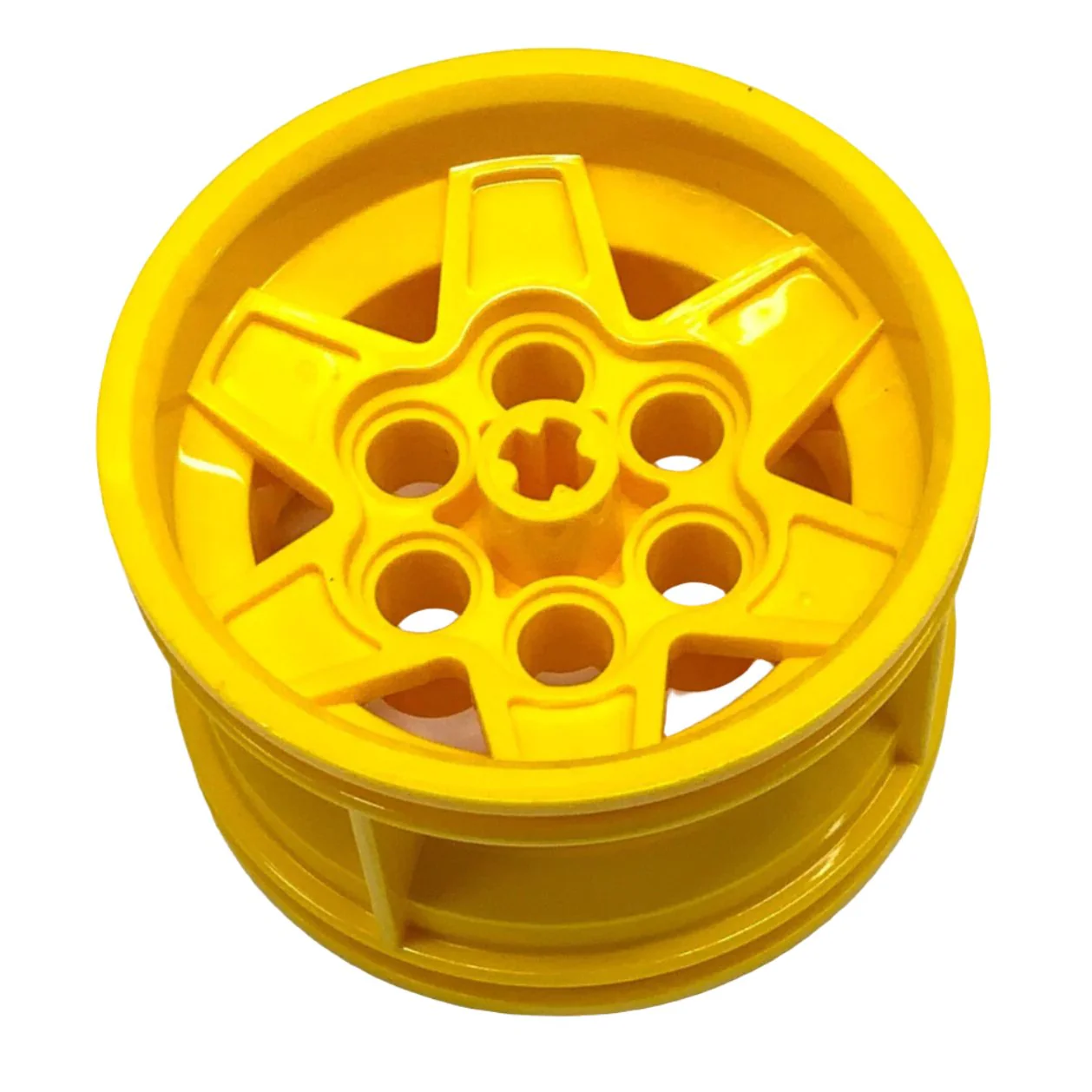 Wheel 43.2mm D. x 26mm Technic Racing Small, 6 Pin Holes, Part# 56908 - Image 4