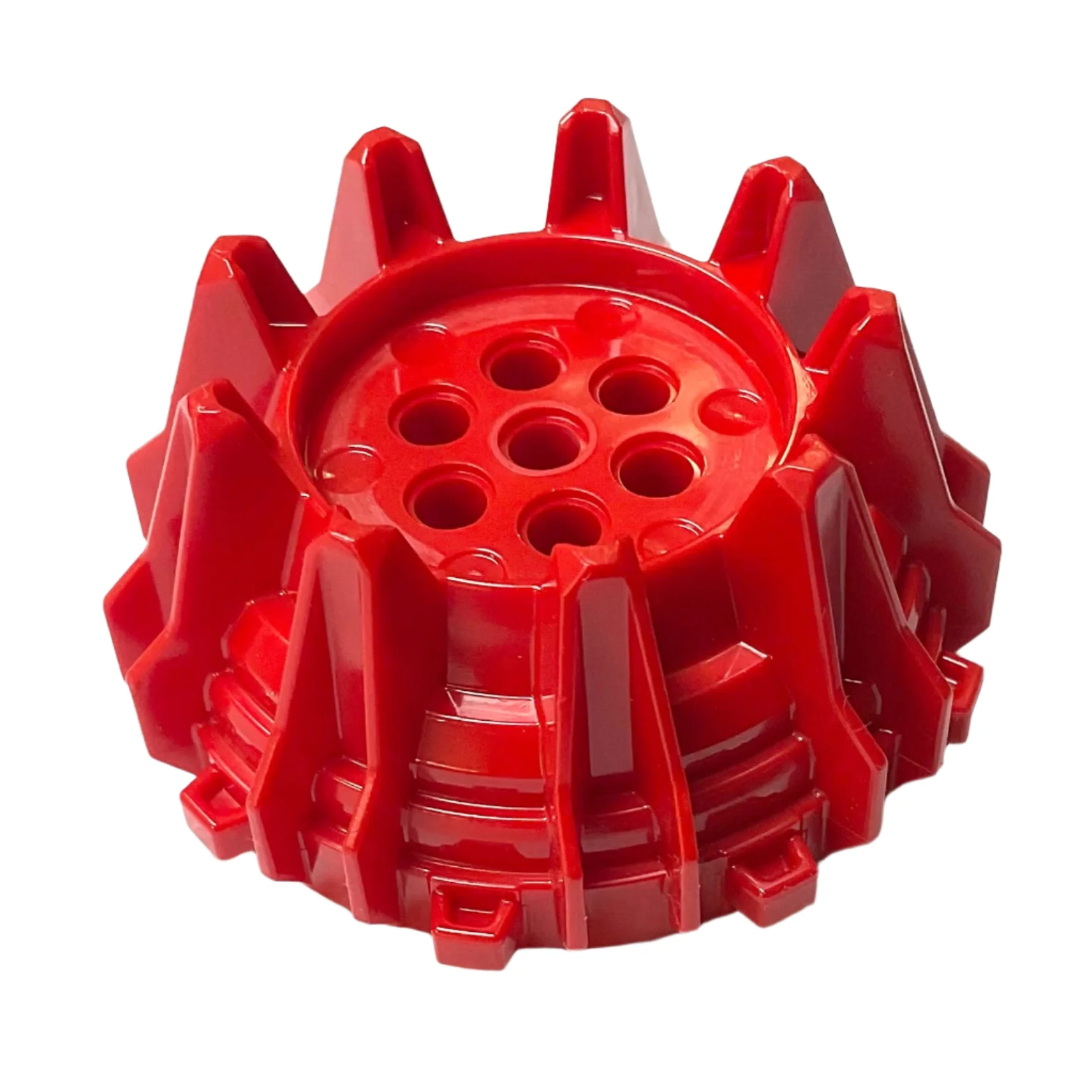 Wheel Hard Plastic with Small Cleats and Flanges, Part# 64712 - Image 4