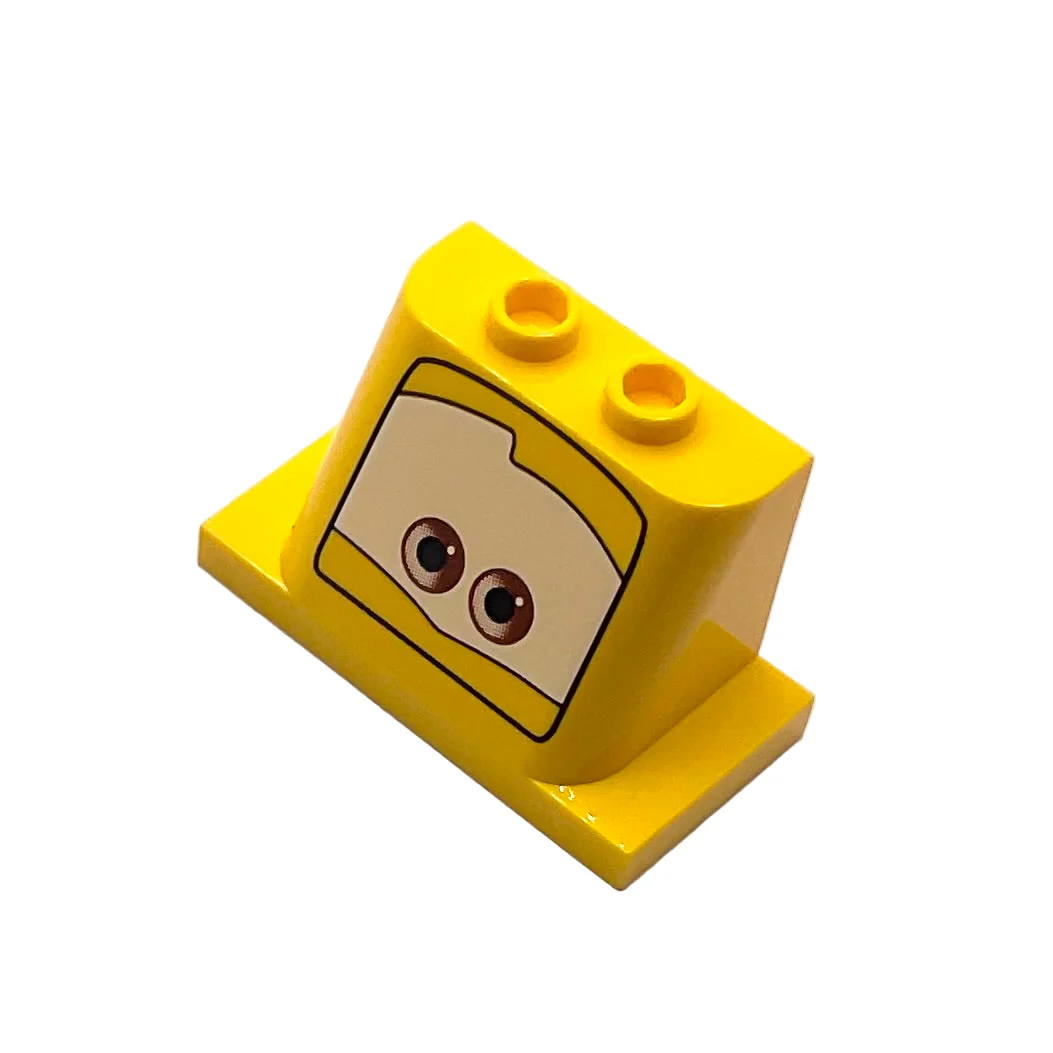 Windscreen 2 x 3 x 2 with 2 x 4 Base with Eyes on White Background Pattern 3, Part# 93598pb02
