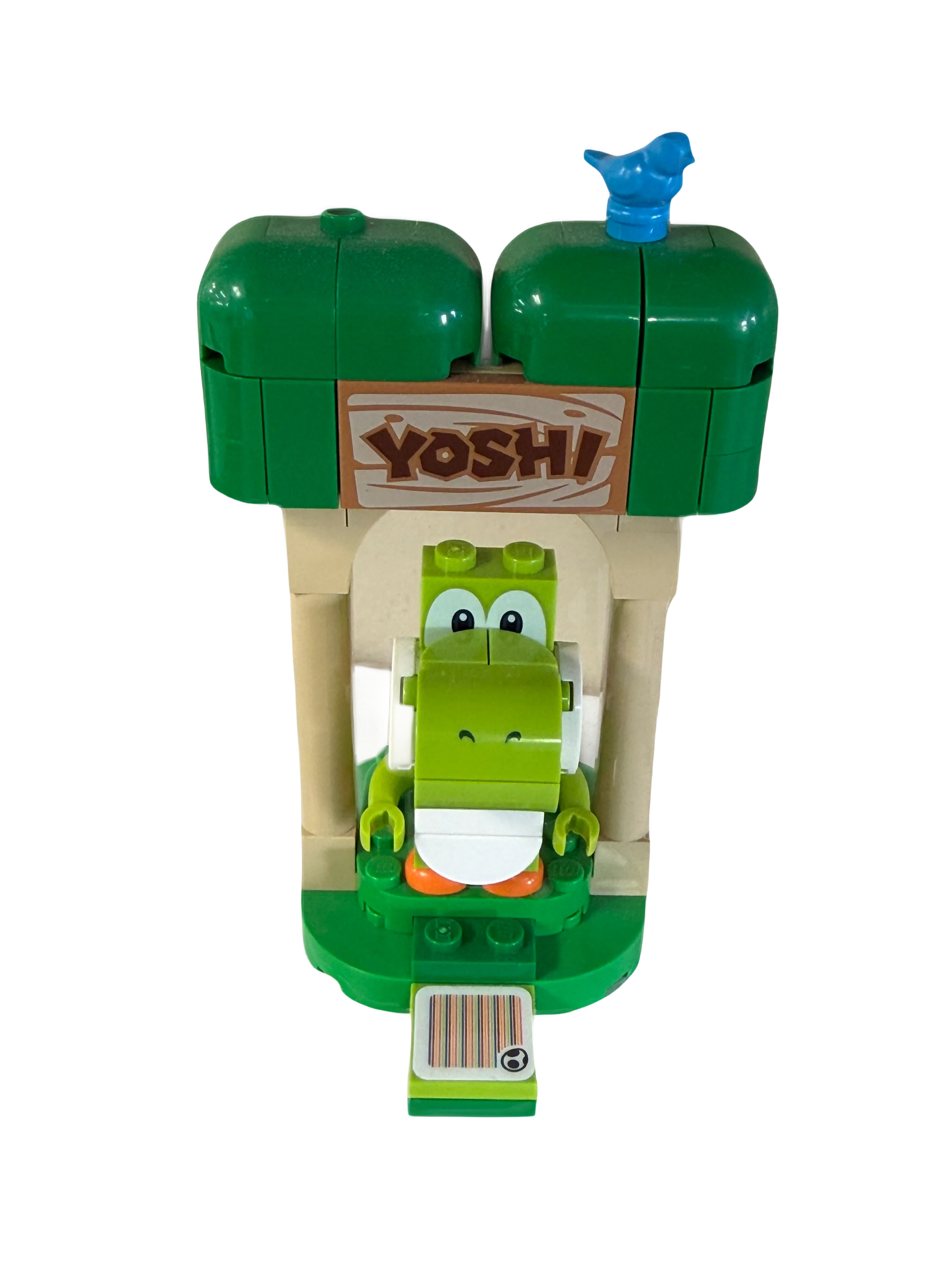 Yoshi - Round 1 x 2 Half in Front, mar0118 LEGO® Super Mario Minifigure - Image 4