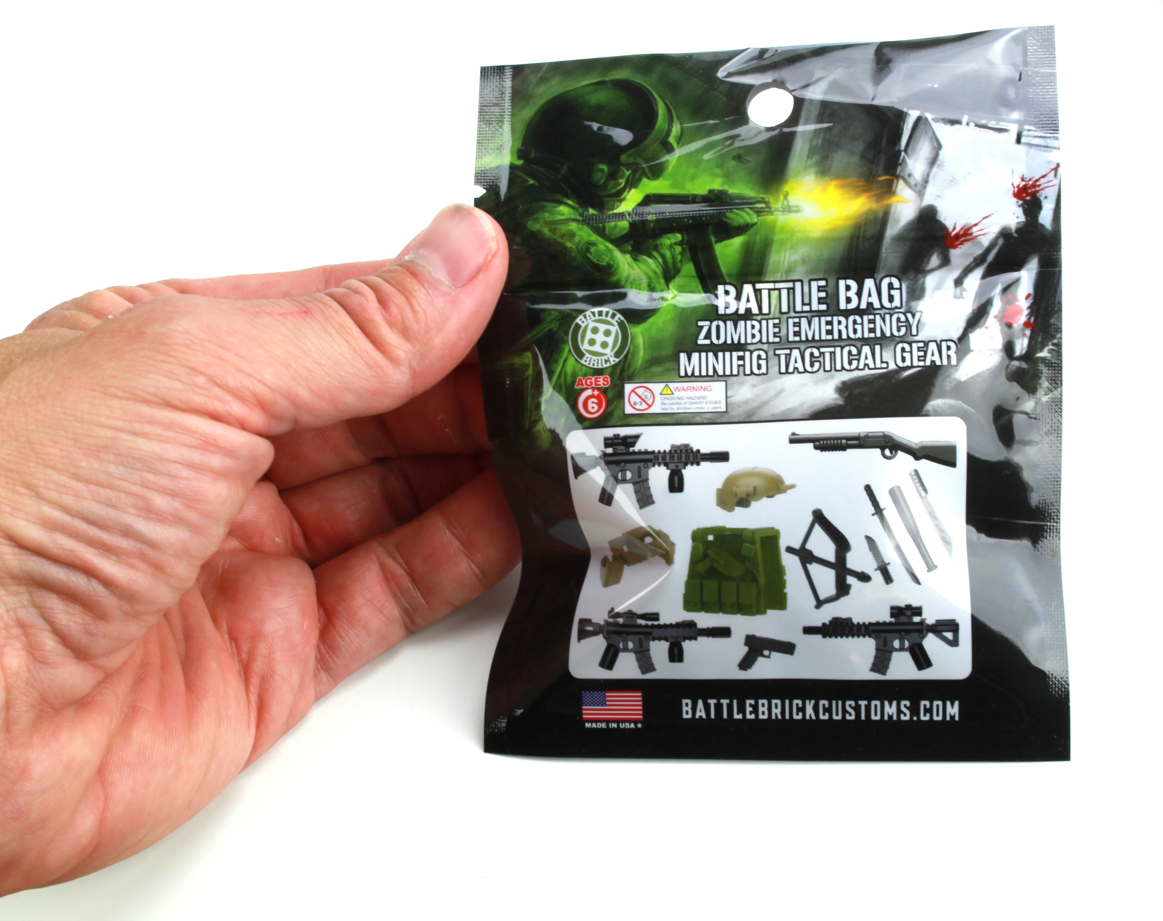 Zombie Emergency Tactical Gear Pack Custom Minifigure Toy Accessories - Image 2